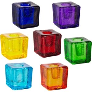 Candle Holder Cube Mini Glass Assortment