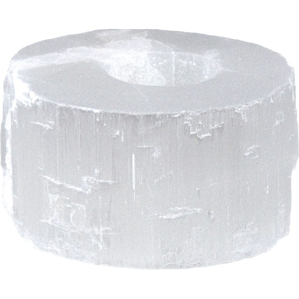 selenite t-light holder flat white