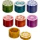 boxes round colored soapstone 7 chakras