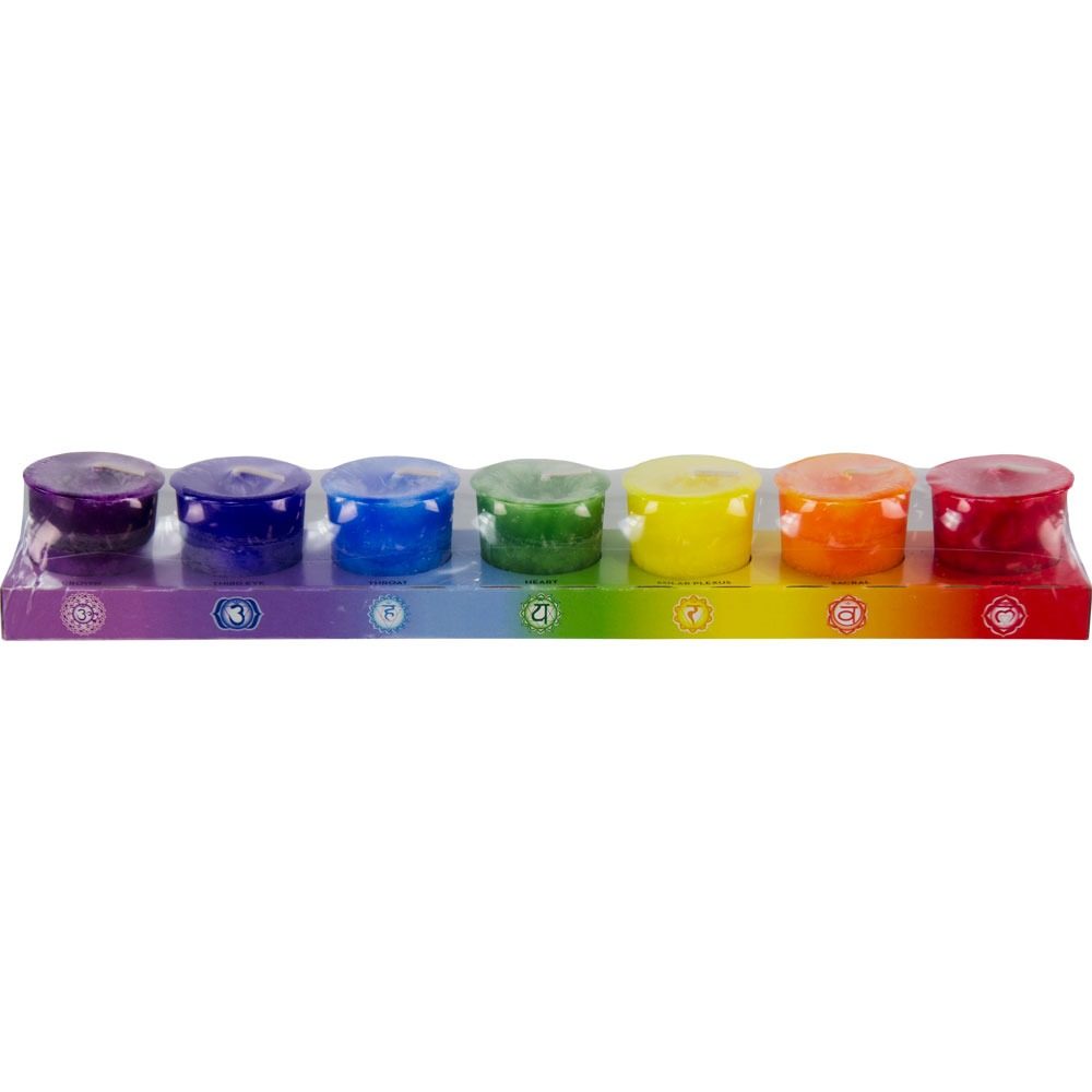 candle votive chakra set