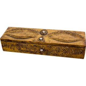 Incense Wood Storage Box - Eye of Buddha