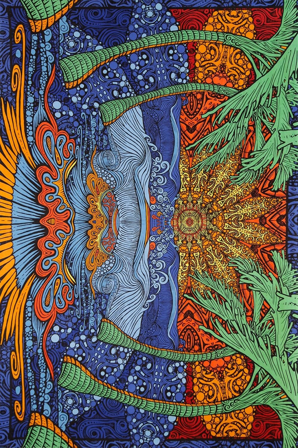 Tapestry 3D Epic Tropical Paradise Instant Karma Asheville