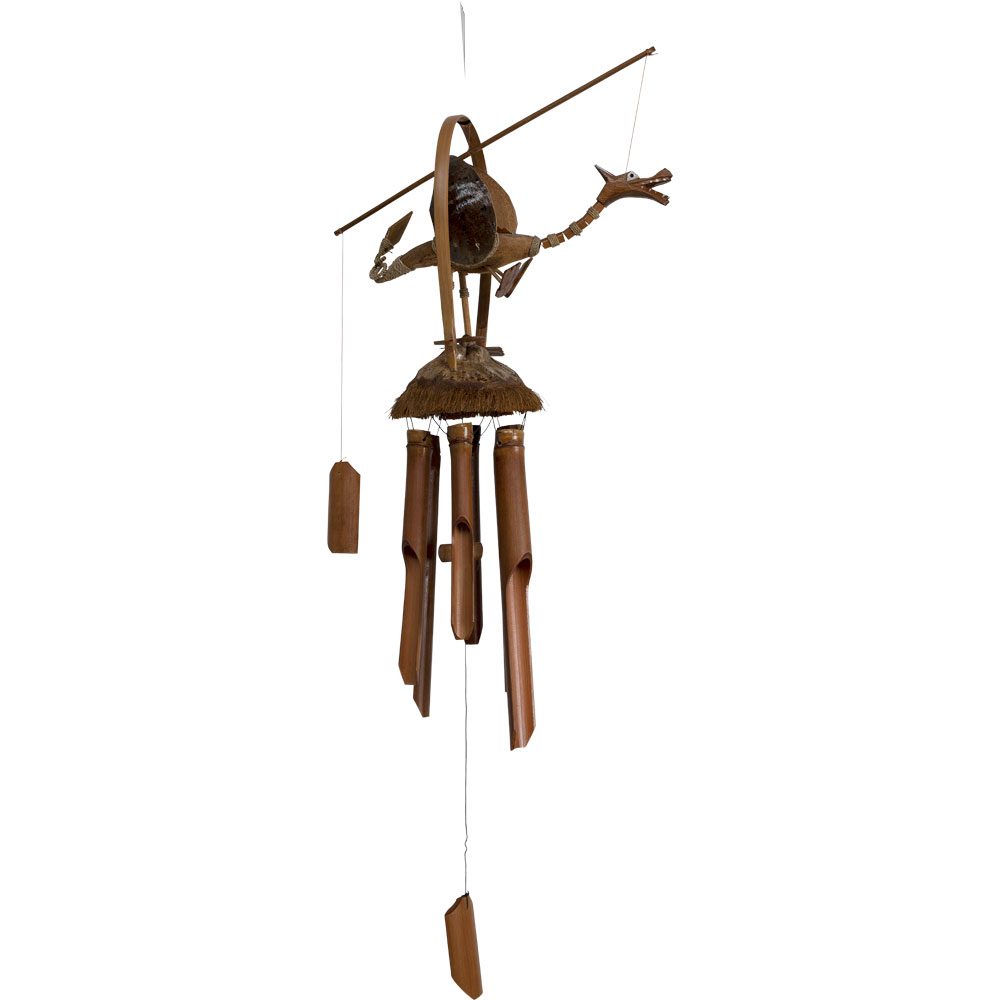 Windchime Bamboo Animated Dragon