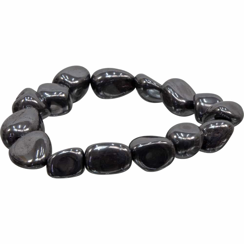 Bracelet Tumbled Stones Hematite