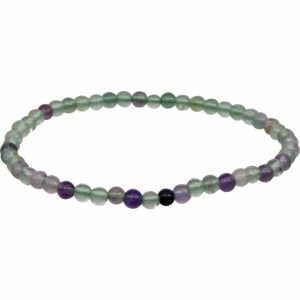 Energy Bracelet Round 4mm Rainbow Fluorite