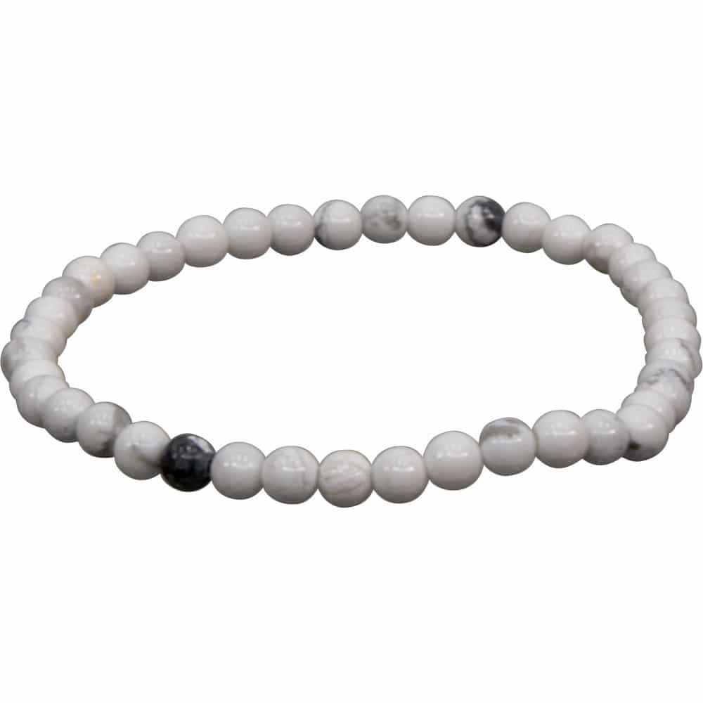 Energy Bracelet Round 4mm Howlite