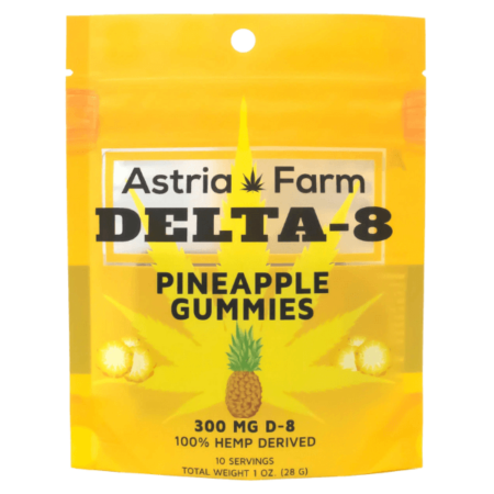 Astria Farms Delta 8 Gummies Pineapple Package