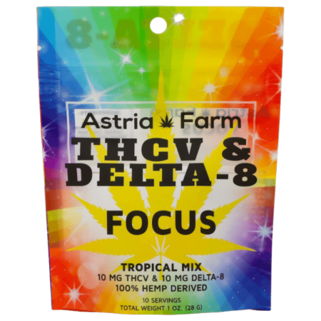 Astria Farm THCV Delta 8 Focus Gummies Tropical Mix