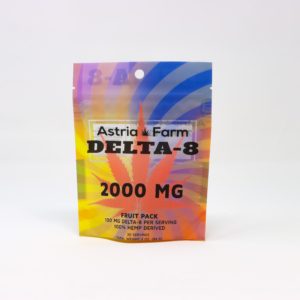 Astria Farms DELTA 8 Gummies Fruit Pack 2000 mg