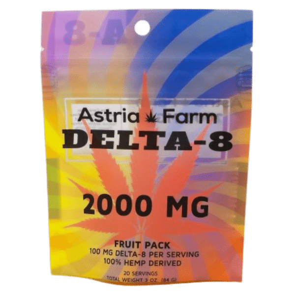 Astria Farm DELTA 8 Gummies Fruit Pack 2000 mg