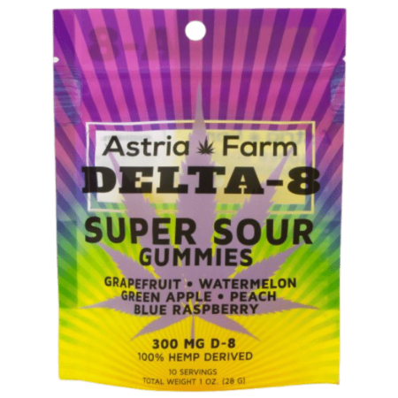 Astria Farm DELTA 8 Gummies Super Sour Fruit