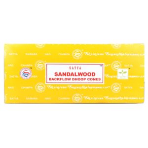 Backflow Incense Cones - Satya - Sandalwood