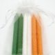 Irish Flag Colors - Ritual Candle and Candle Holder Set